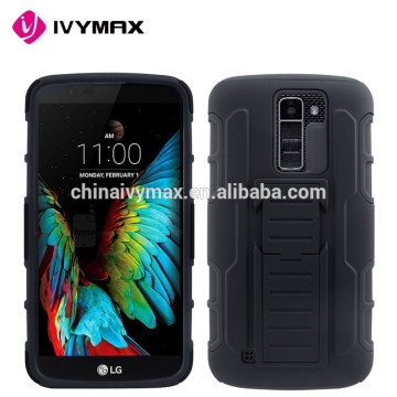 ivymax heavy duty case for LG K10 Q10 holster combo case