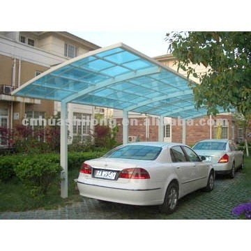 Garage polycarbonate roofing