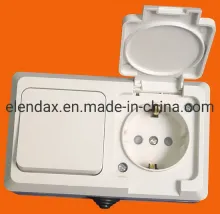Europe Standard IP44 Wall Power Sockets (S5511)