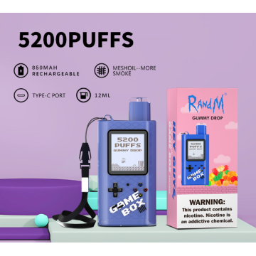 Randm New Launched Classical Game Design 5200 Puffs