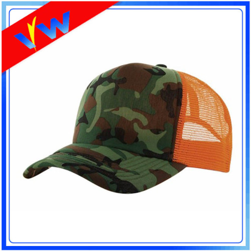 Curve Brim Snapback Camo Mesh Trucker Cap