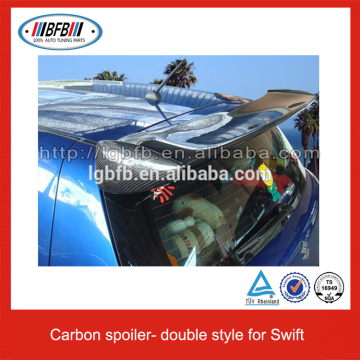 Auto Carbon Fiber Spoiler Double Style Roof Spoiler For Suzuki Swift