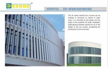 aerofoil sun curtain wall ceiling aluminum louvers