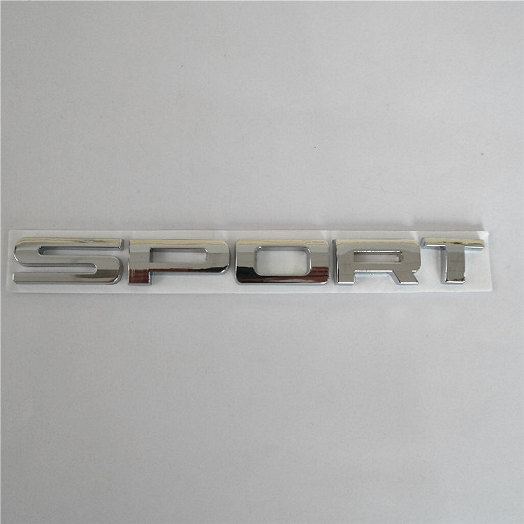 Custom Plastic Number Letter Car ABS Sport Silver  Decal Custom Car  Logo Badge Emblem Sticker