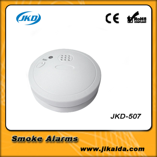 Battery operated smoke fire alarm CE EN14604 certificate