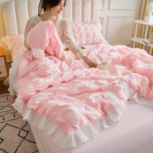 Soft seersucker Home Textile comforter BedCover Set