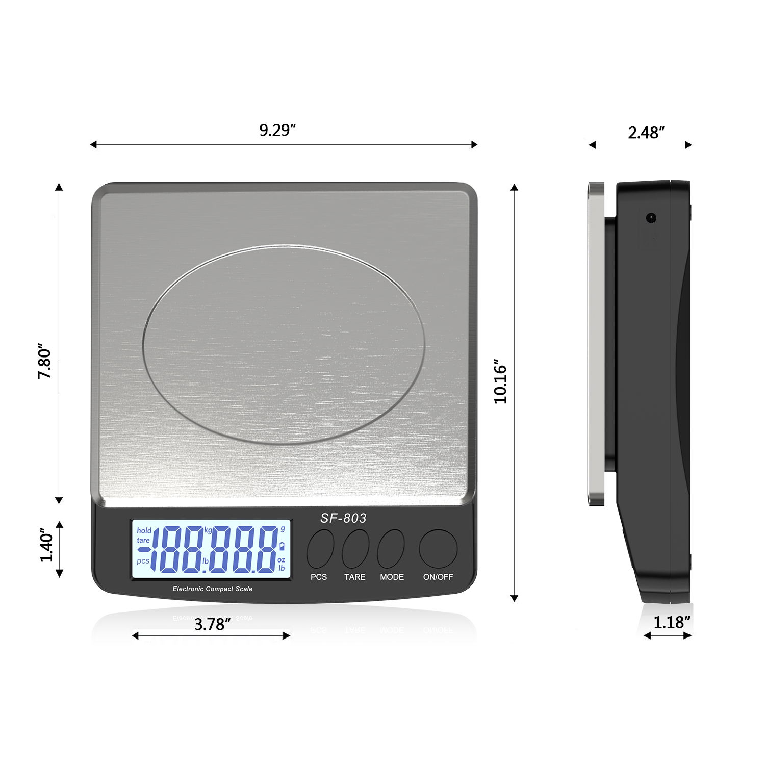 SF-803 30KG Digital Postal Scales LCD Screen Display Plastic Office Shipping Scales