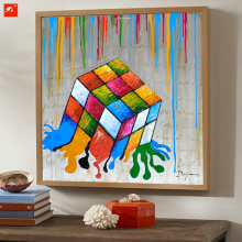 Innovative Original Designed Dice Painting Canvas Art