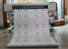 pictorial machine for printing of advertisement