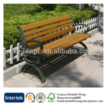 Hot sale wood plastic composite slats bench, wood plastic composite slats bench, outdoor wood bench
