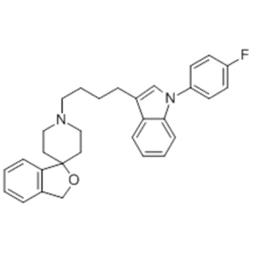 Espiro [isobenzofuran-1 (3H), 4&#39;-piperidina], 1 &#39;- [4- [1- (4- fluorofenil) -1H-indol-3-il] butil] - CAS 147817-50-3