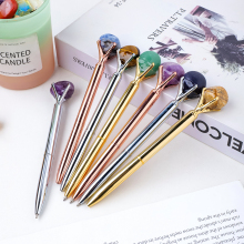 Wholesale Custom Logo Natural Crystal Pens - Magic Crystal Ballpoint Pen for Office & Students