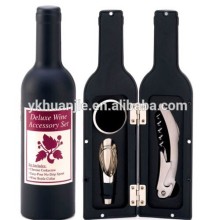 DELUXE WINE BOTTLE ACCESSORIES (corkscrew, pourer & collar)