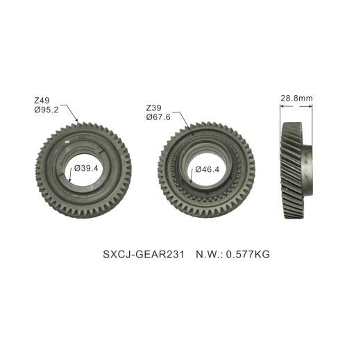 Sinkronisasi Sinkronisasi Suku Cadang Auto OEM R56 49*33 113 16 10 51 16G untuk fiat