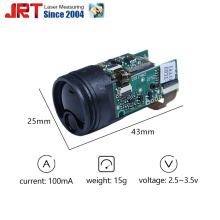 1500m mini -verrekijker Rangefinder lasersensor