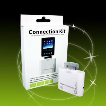 Ce Rohs Ipad Connection Kit -2 In 1 Card Reader Usb Apple Ipad Camera Connection Kit