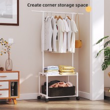 Adjustable Single Rod Metal Clothes Hanger