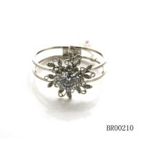 Vintage CZ Stone and  Alloy Bracelet