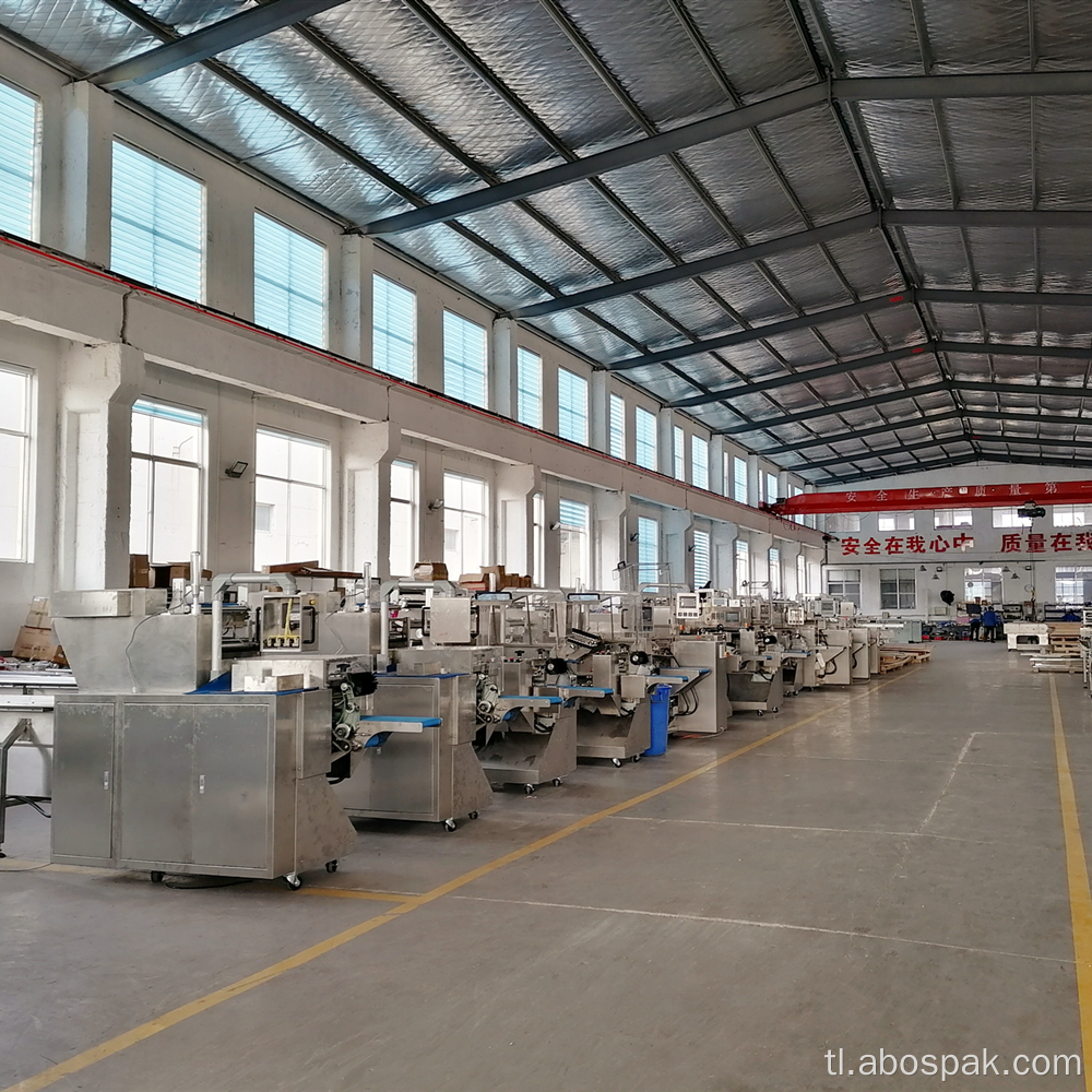 Burger Bun awtomatikong feed pouch packing machine production.