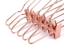 Custom copper hangers metal hangers with clips
