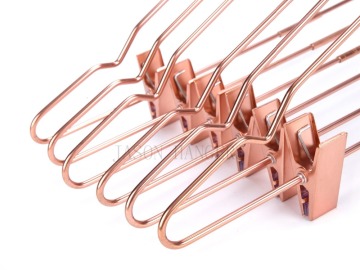 Custom copper hangers metal hangers with clips