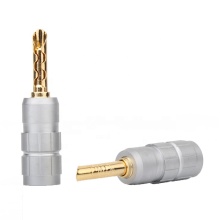 High Grade 4mm Banana Plug Speaker Plugs for Audio & Video