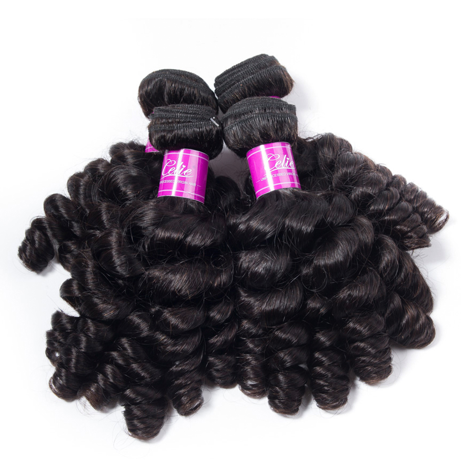 Celie Raw Fumi Hair Bundles Free Sample Bohemian Curly Hair Weave Unprocessed Chinese Human Cuticle Aligned Virgin Hair