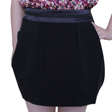 Black embroidered skirts in various designs