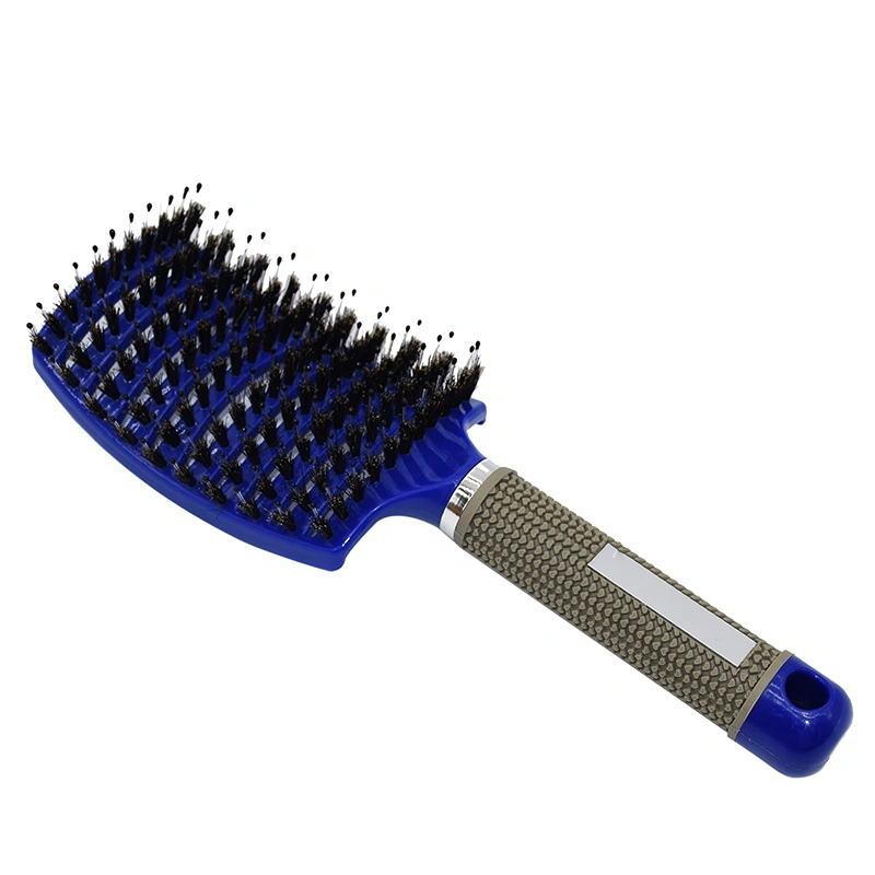 2021 Wholesale Salon Hairdressing Wooden Paddle Hair Brush Hair Extension Comb Plastic Hair Massage Brush