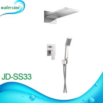 JD-SS33 stainless steel corner bath shower combo with big showerhead