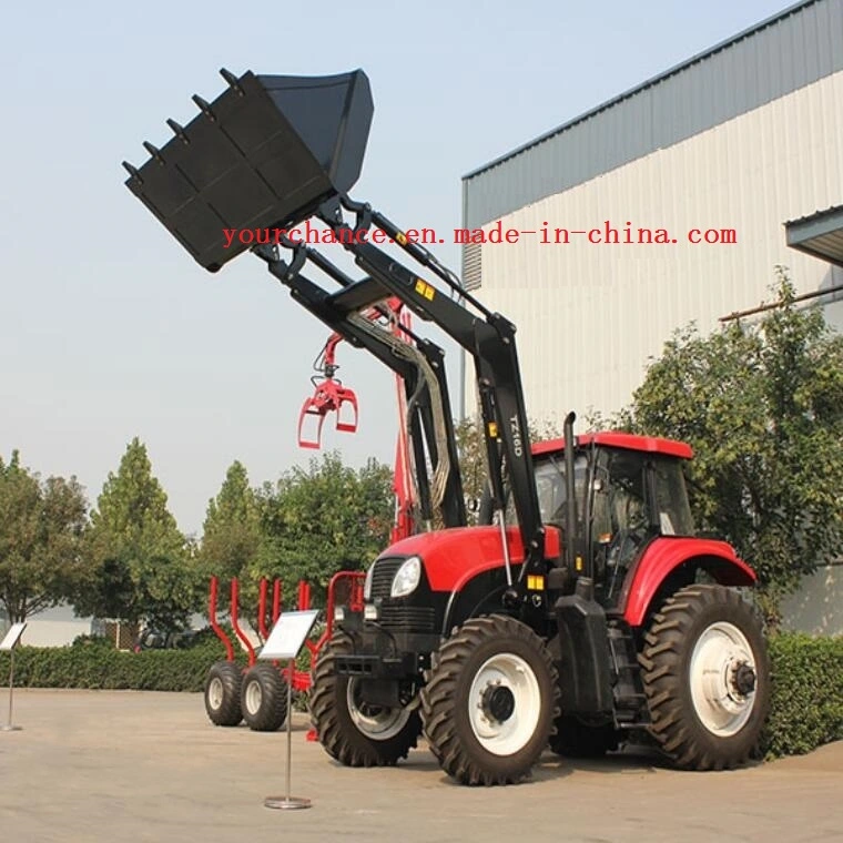 China Factory Sell Tz16D Tip Quality Heavy Duty 140-180HP Big Wheel Tractor Mounted Front End Loader with Standard Bucket