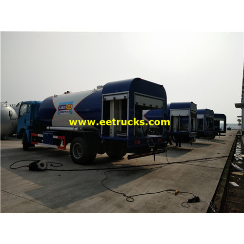 Xe bồn phân phối LPG 10 Wheeler LPG 25 cbm