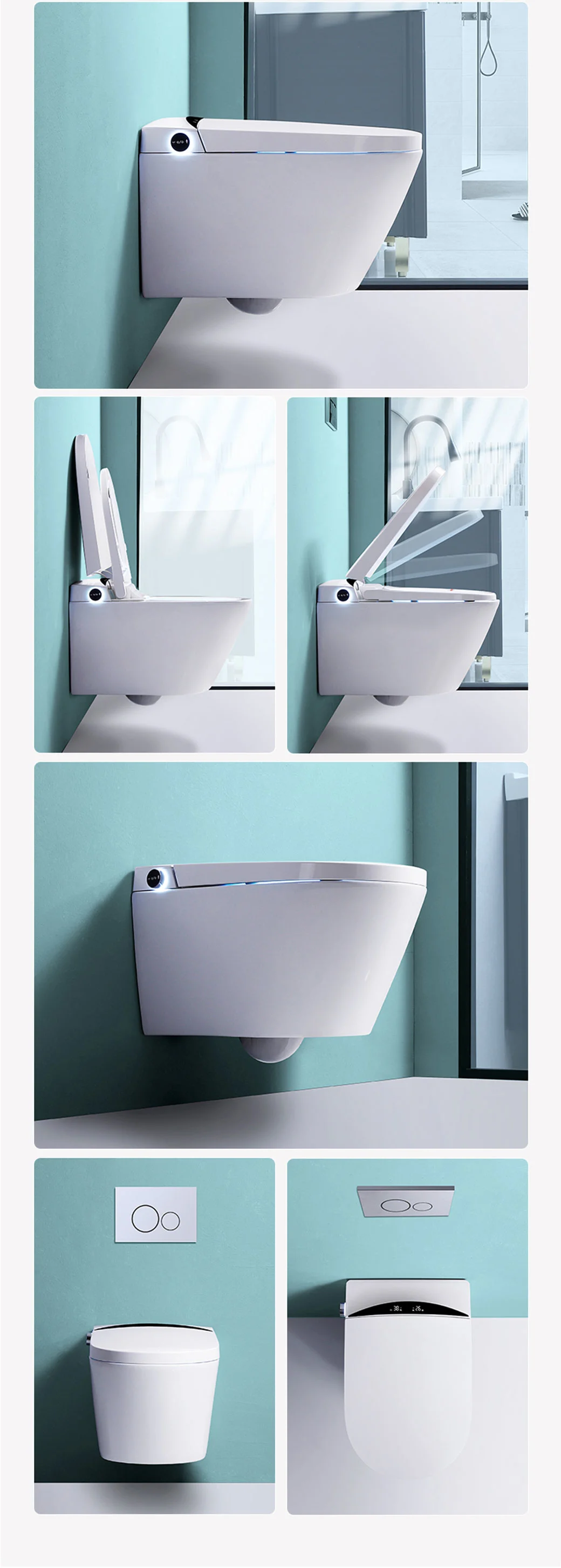 Automatically Flip The New Design Intelligent Toilet Bath Toilet