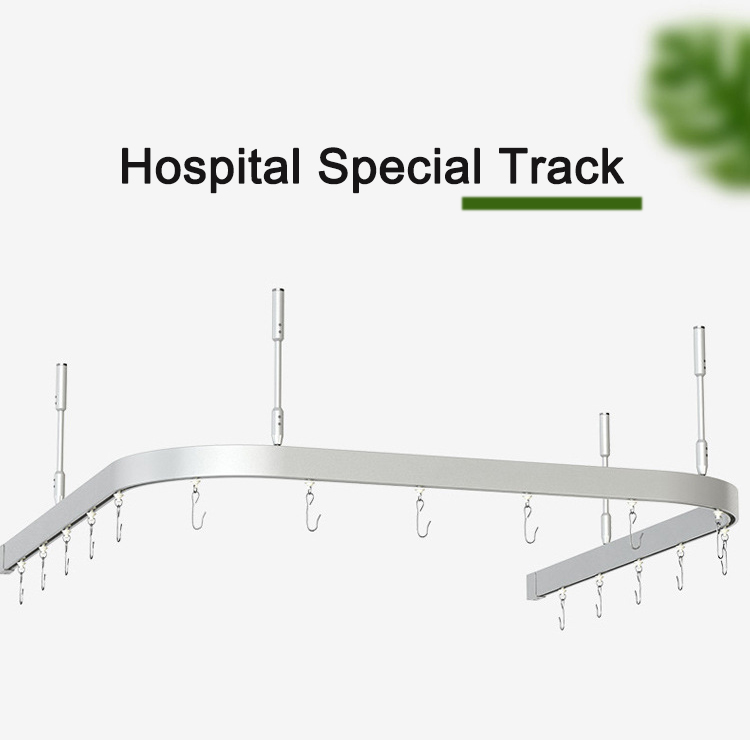 hospital bed curtains suppliers curtain track ceiling mount curved hospital curtain track