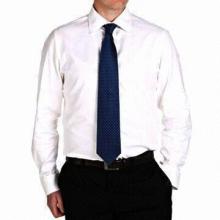 Men's business dress shirt, slim fit, stays/stiff collar