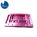 Custodia in alluminio viola anodizzato per fresatura CNC