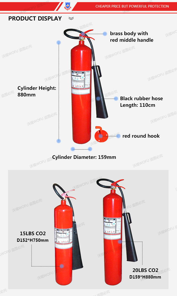 20LBS ALLOY STEEL CO2 Fire Extinguisher price