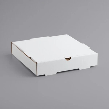 Customizable White Corrugated Pizza Box for Branding