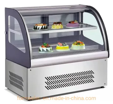 Bakery Refrigerator Showcase Cake Cooling Display Cabinet Arcuate Dessert Showcase