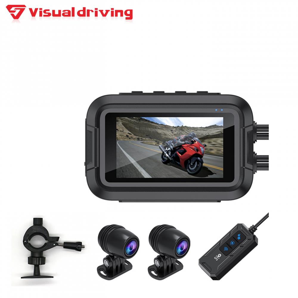 3 Inch Motorcycle dash cam with screen