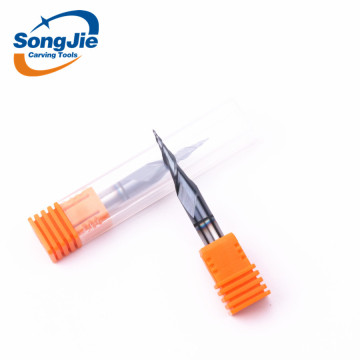 Carbide Taper Ballnose Milling Cutter - 2 Flute Wood Carving Bits