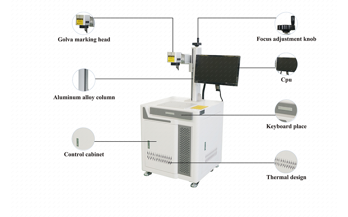 cnc fiber laser marking machine 20w 30w 50w 100w 120w price fiber laser marker factory distributor for sale