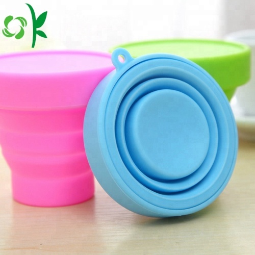 Tasse à thé pliable en silicone portable de haute qualité