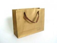 Imprinted Brown Craft Grocery Wax Paper Carrier Bags for Sh