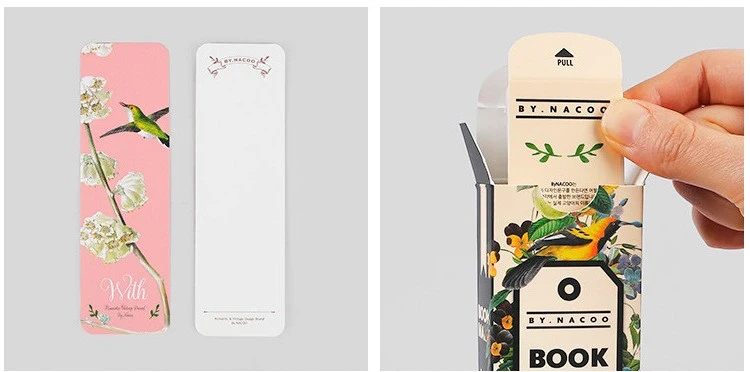 28PCS Per Set Retro Design Printed Paper Bookmark