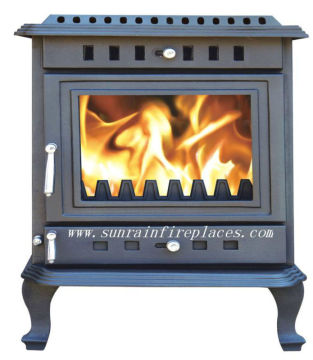 cast iron wood burning stove with boiler/boiler stoves multi fuel