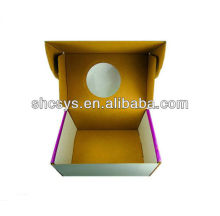 CUSTOMIZED CORRUGATED BOX WITH WINDOW