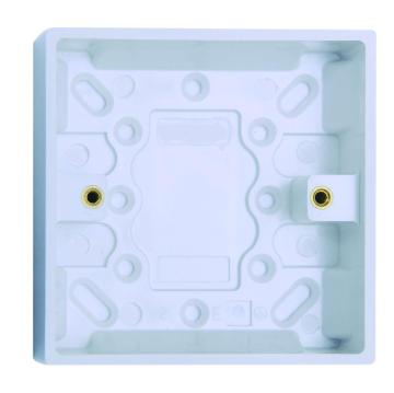 25mm 1 Gang Pattress Box Without E