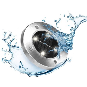 Solar Waterproof LED Garden Disk Light