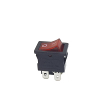 Imported Rocker Power Switch 4-Pin 2-Speed with Light KCD1-104